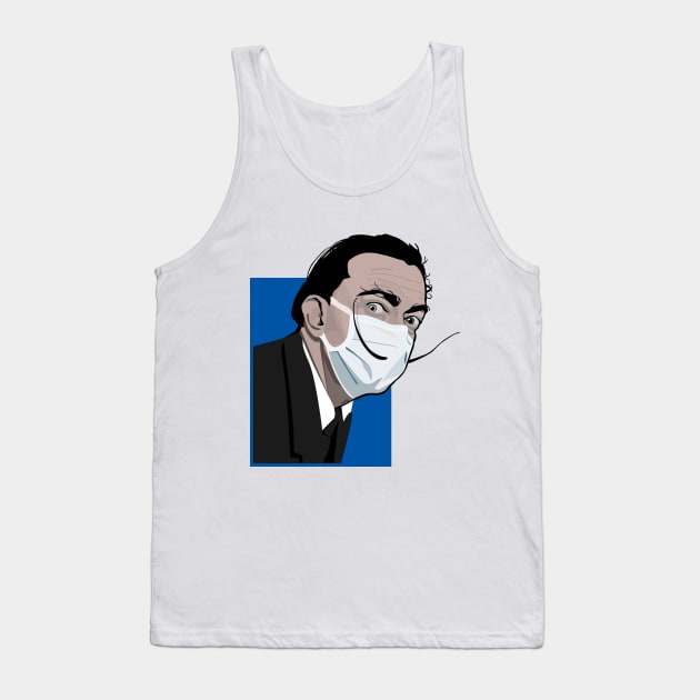 Dali with a mask Tank Top by So Red The Poppy